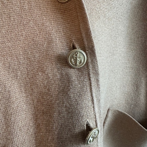 J. Crew‎ Giselle Cardigan Sweater Camel Gold Buttons Women XS Capsule Coastal - Picture 4 of 9